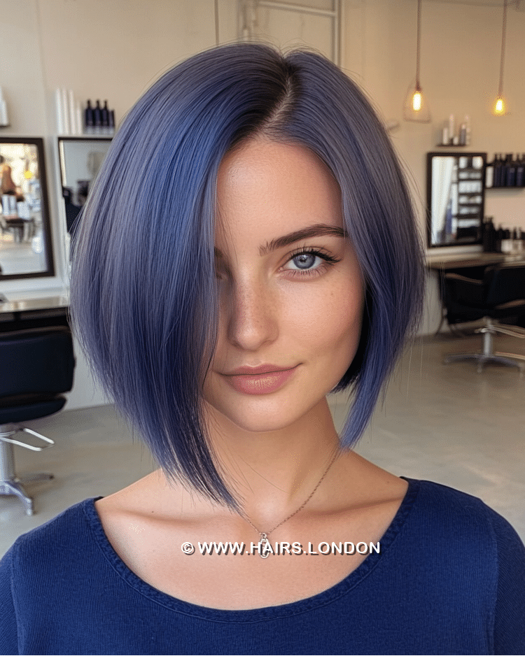 Smoky Lavender Bob Hair Hair