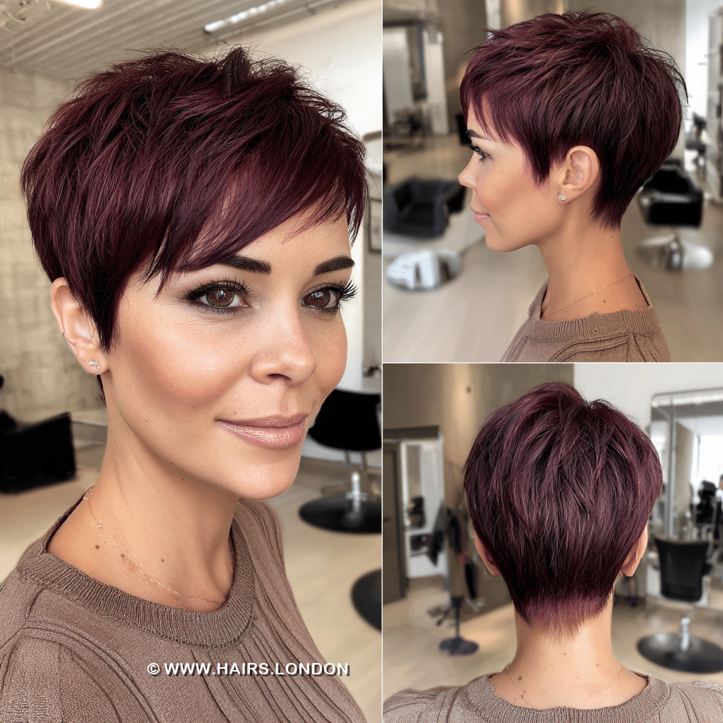 Velvet Plum Burgundy Hair