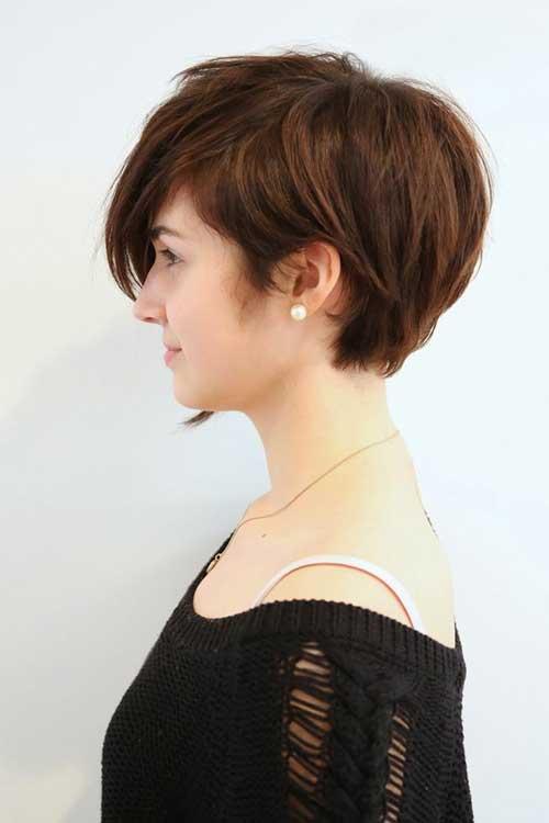 Asymmetrical Long Pixie cut