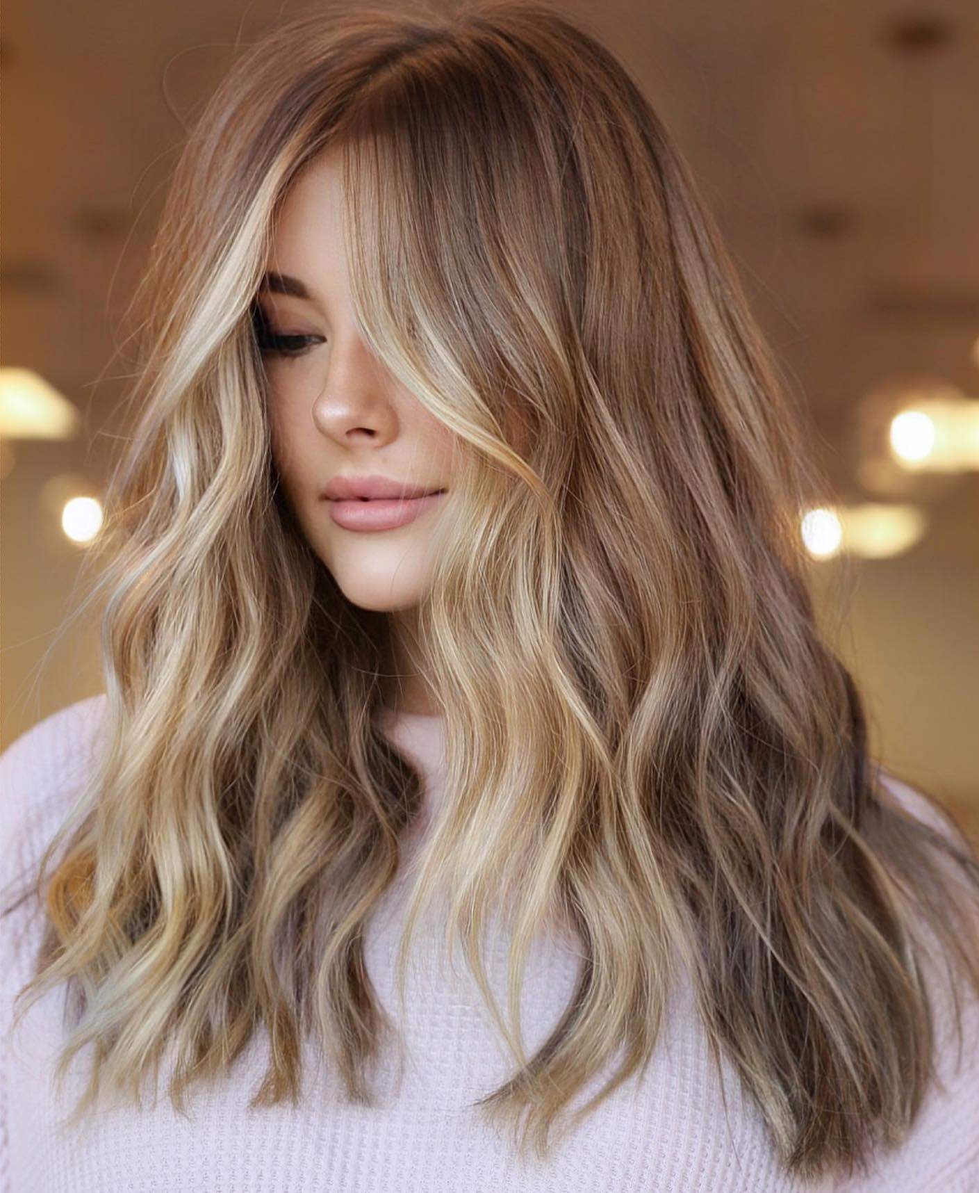 Beach Waves Hairstyle on Long Hair