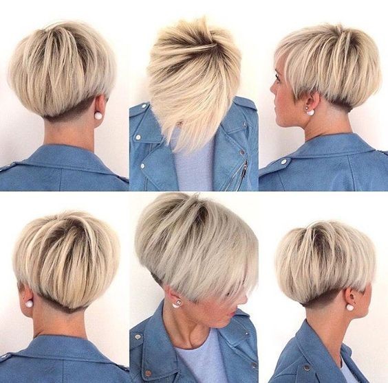 Beautiful Undercut - Pixie Bowl Cut, Short Hairstyles for Women Fine Hair