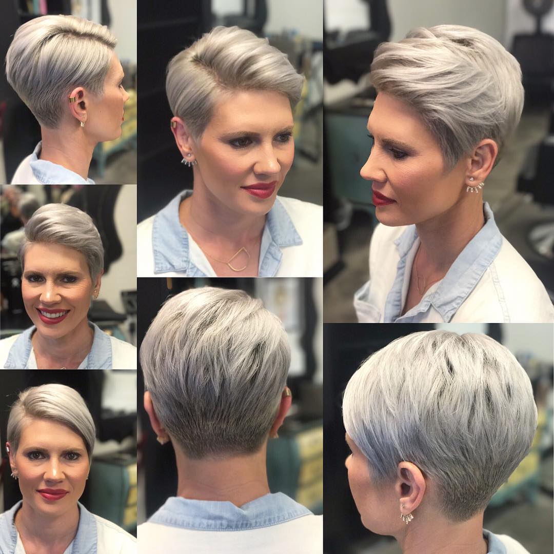 Best Short Hairstyles for Women Over 40 - Chic Pixie Haircut