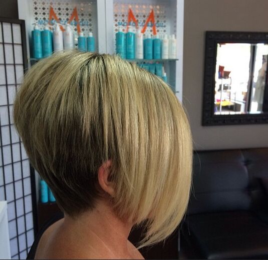 Bob Hair Cut with Long Bangs