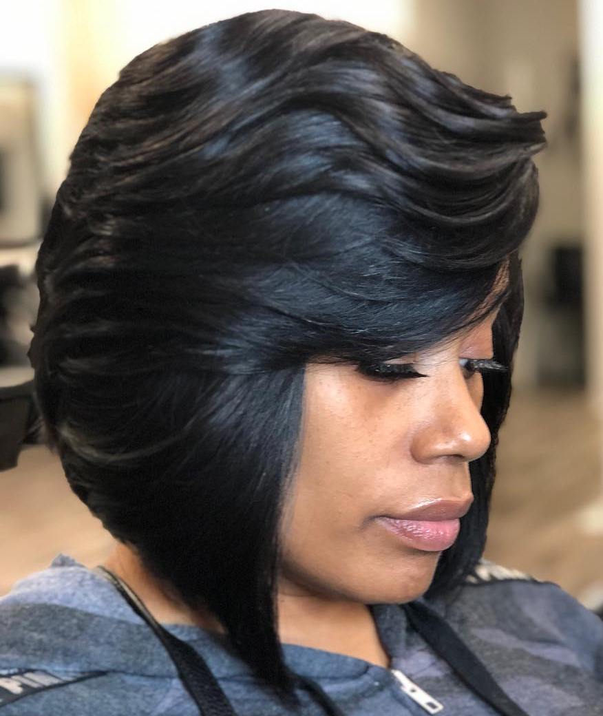 Bob With Bangs For Black Women