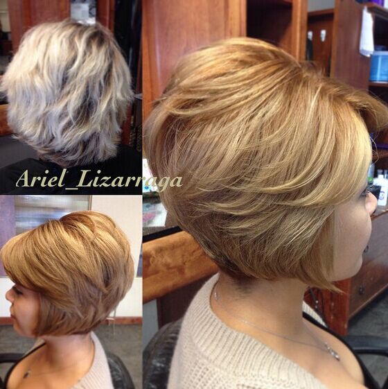 Choppy, Layered Bob Haircuts for Short Thick Hair