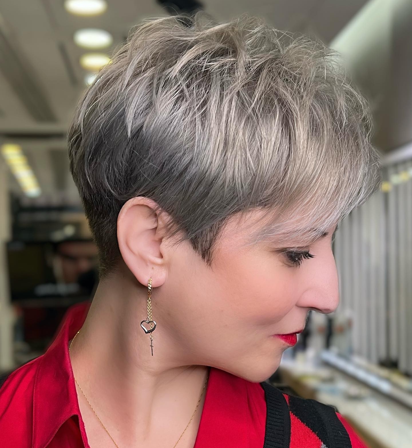 Choppy Pixie Cut on Thin Hair