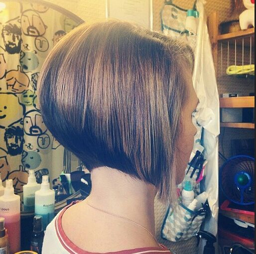 Classic Stacked Short Bob Cut - Short Straight Hairstyles 2015- 2016