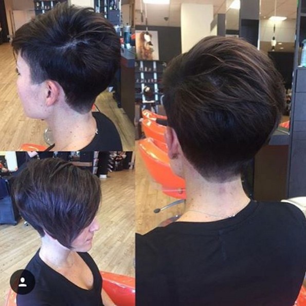 Cool Asymmetrical Taper Fade Bob Cut - Women Short Hairstyles 2017