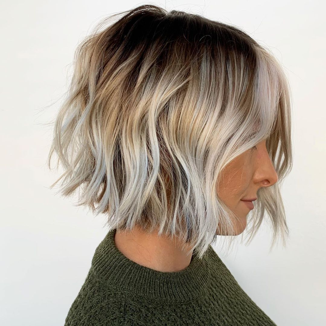 Cute Short Haircuts with Subtle Balayage