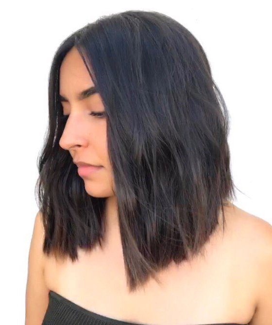 Layered Angled Dark Lob