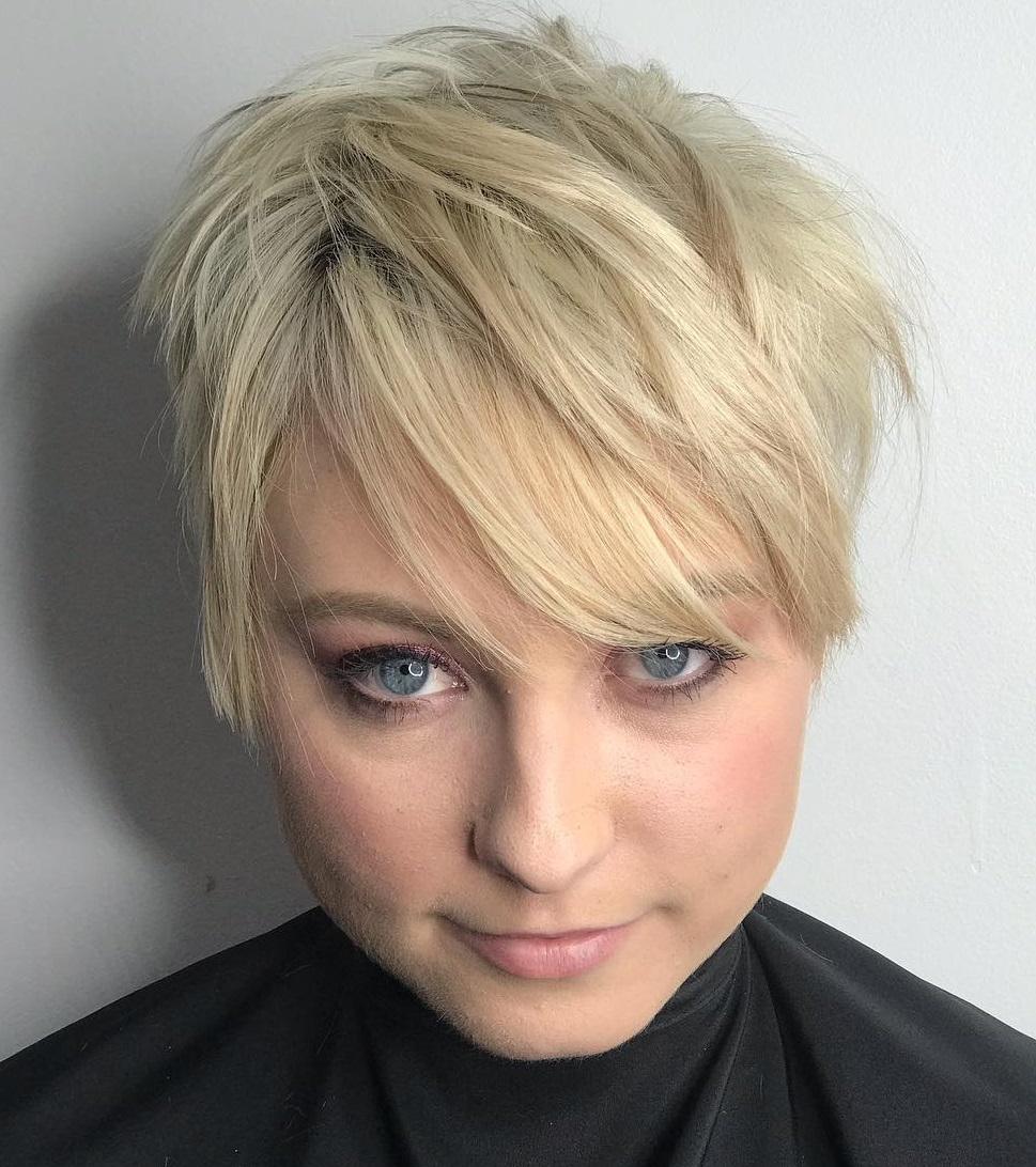 Layered Pixie With Wispy Bangs For Square Faces
