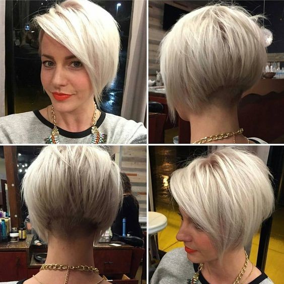 Light Blonde Bob Haircut for Fine Hair - Short A-line Hairstyles