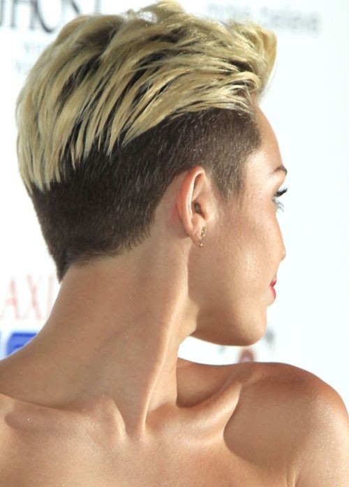 Miley Cyrus Short Haircut: Undercut Pixie for Short Hair
