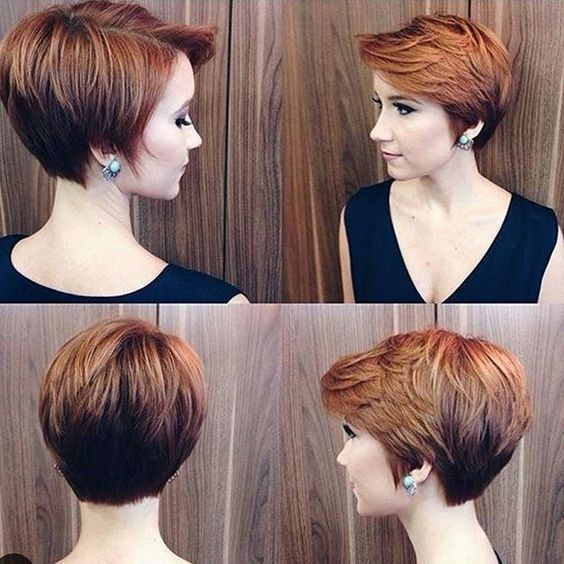 ombre-short-hairstyle-layered-pixie-haircut