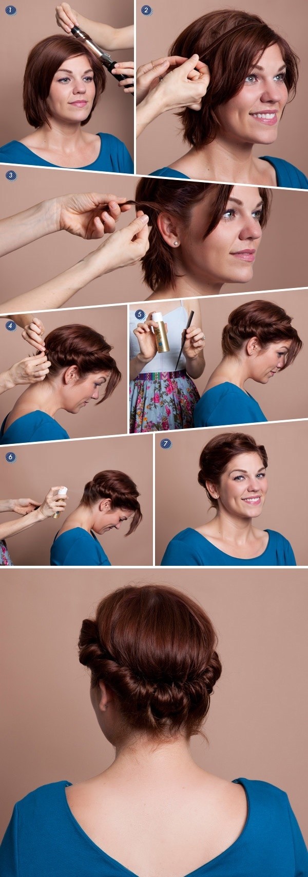 Perfect Short Updo Hairstyle Tutorials