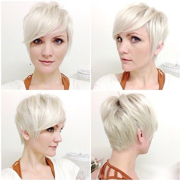 Platinum Pixie Haircuts: Side, Back View