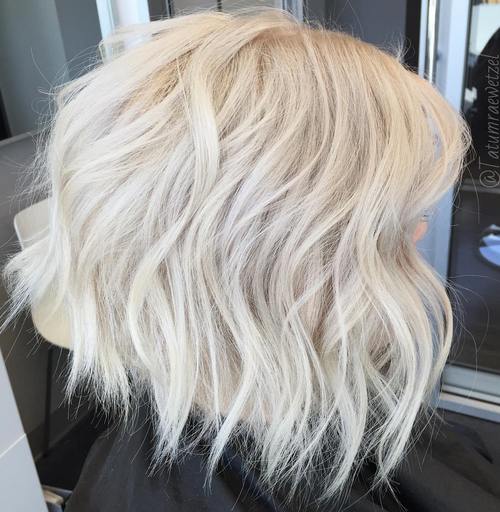 platinum wavy bob