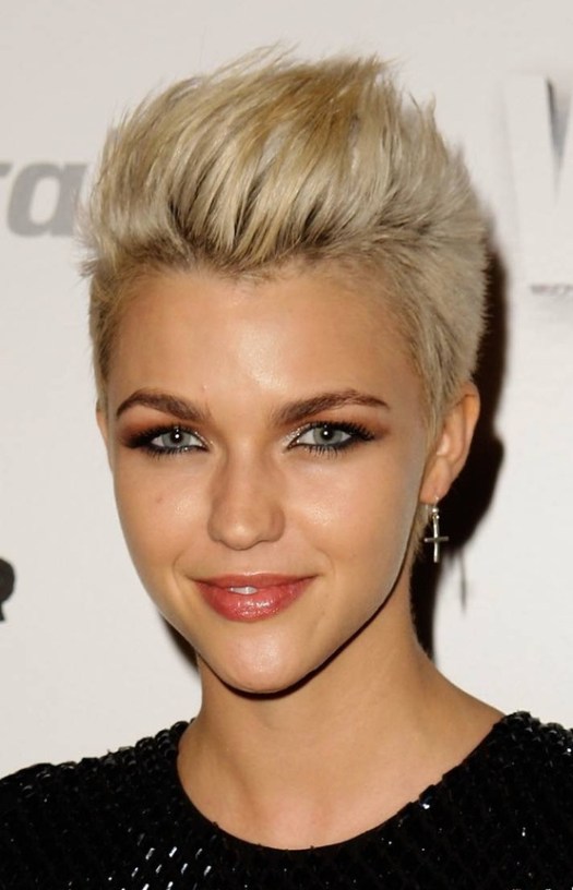 short blond sassy haircut