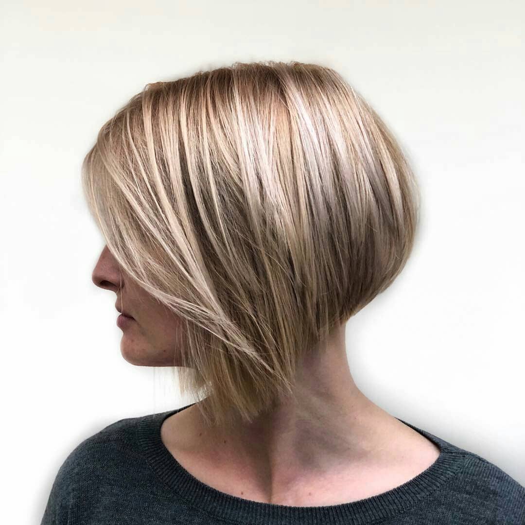 Simple Short Straight Bob Haircut - Women Short Hairstyle for Thick Hair