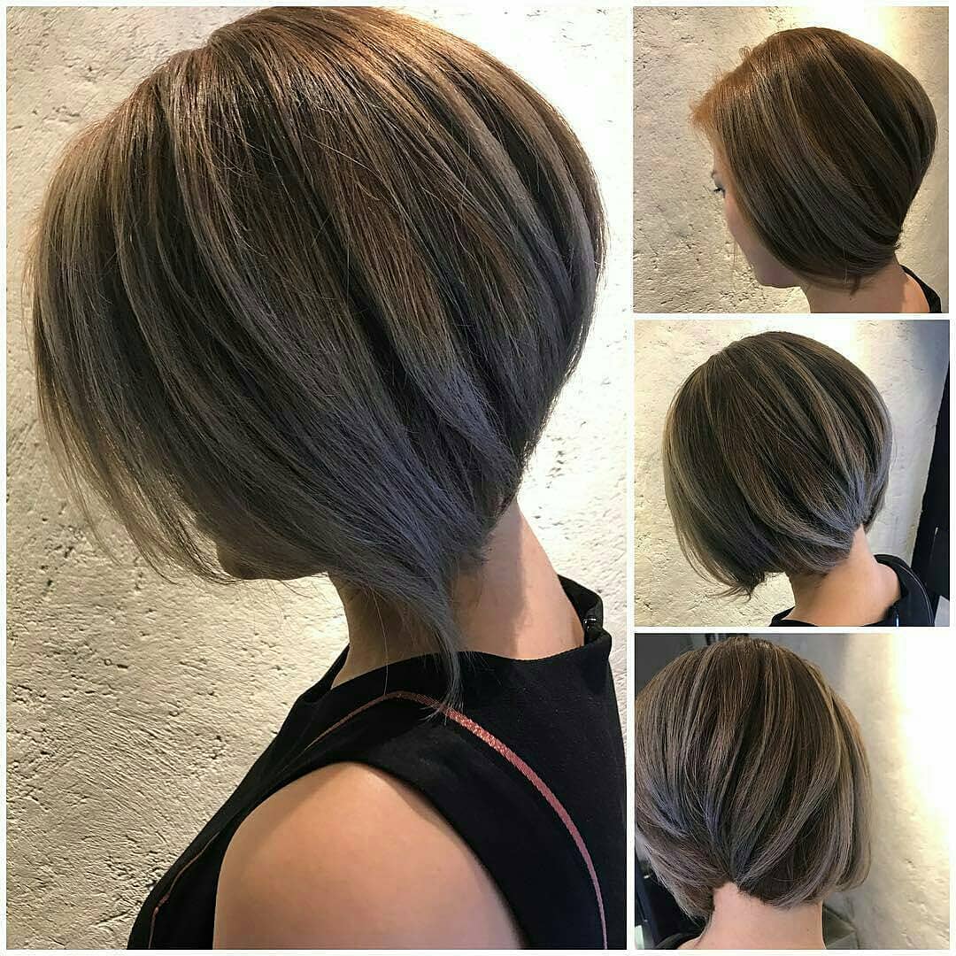 Simple Short Straight Bob Haircut - Women Short Hairstyle for Thick Hair