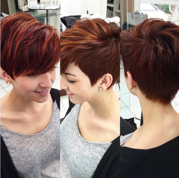 Stylish Hairstyle Color for Short Hair - Pixie Haircut