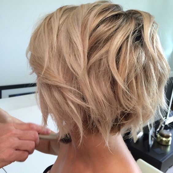 Textured Short Hairstyle - Women Short Haircut Ideas