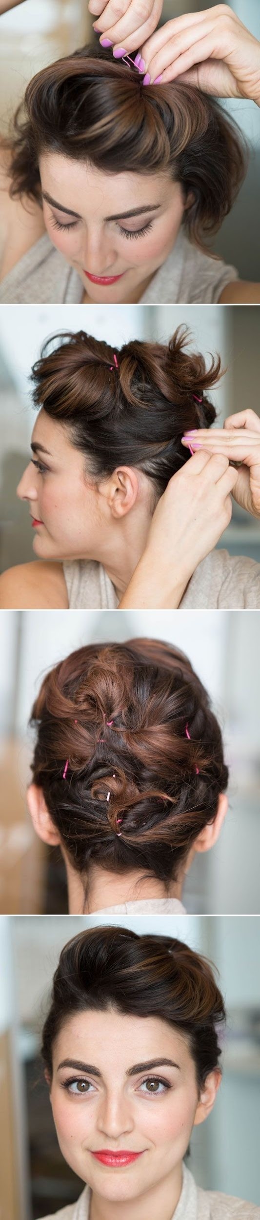 Updo Hairstyle Ideas for Short Hair