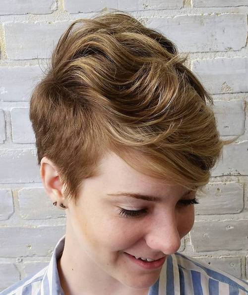 women's long top short sides women's haircut