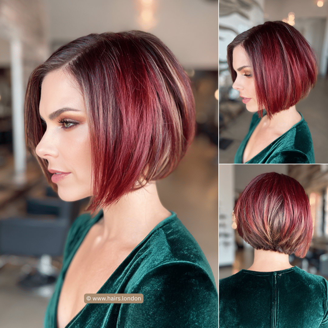 Ruby Merlot Bob Hair