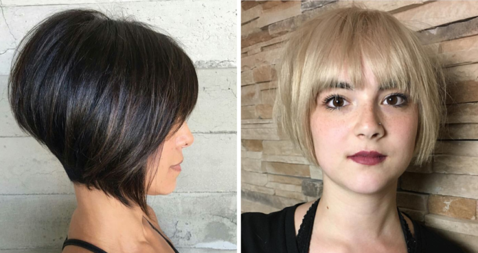 Asymmetrical Bob, Blonde Hairstyles, Long Bob, short hair, Stylish women’s hairstyles, Wavy Bob