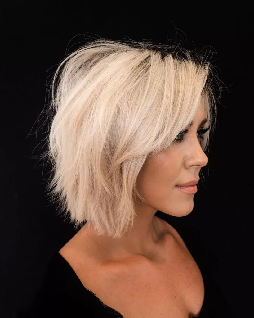 Blonde Bob With Layers