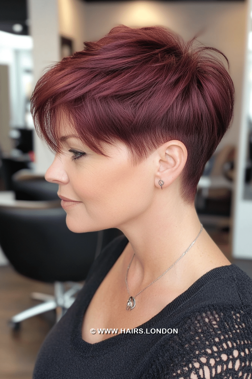 Plum Burgundy Hair