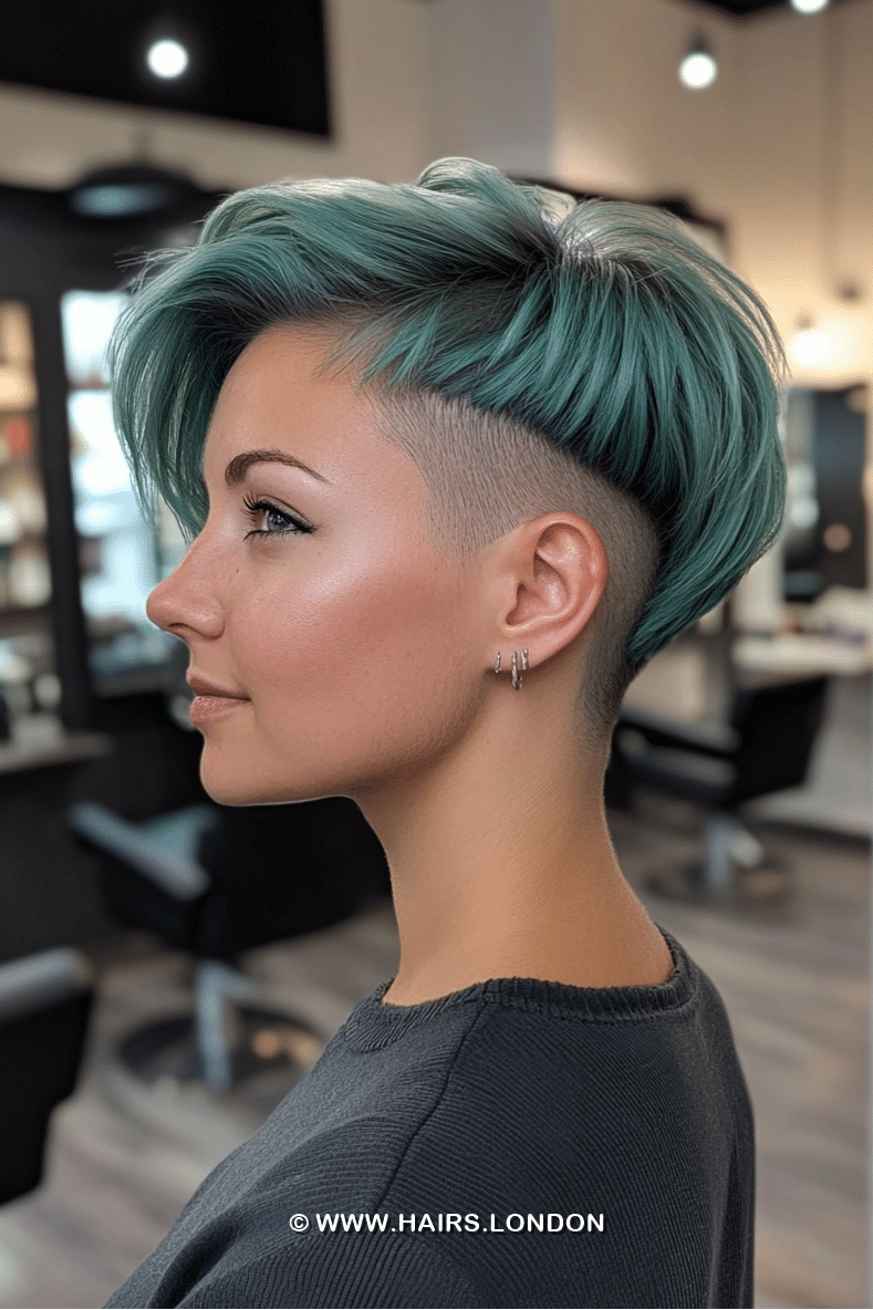 Teal Green Hair