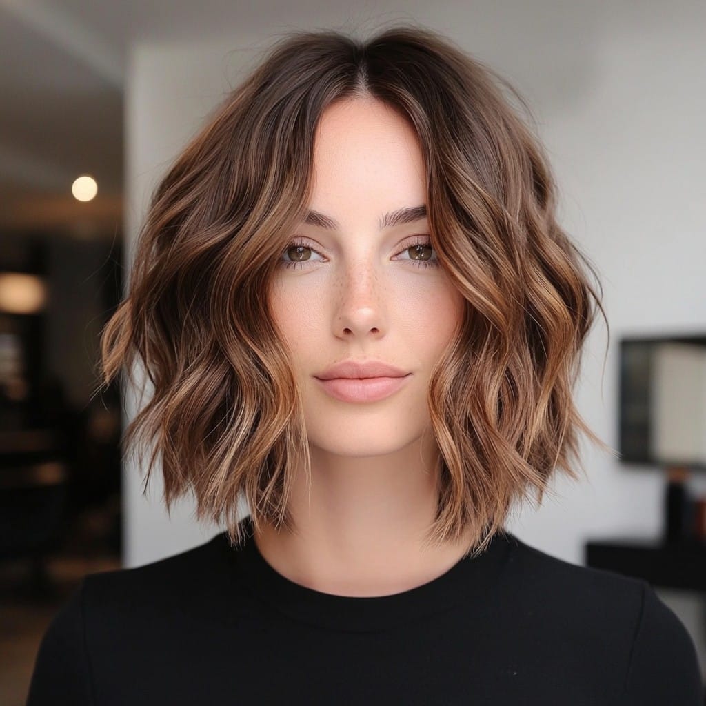 Warm Brunette Balayage Hair