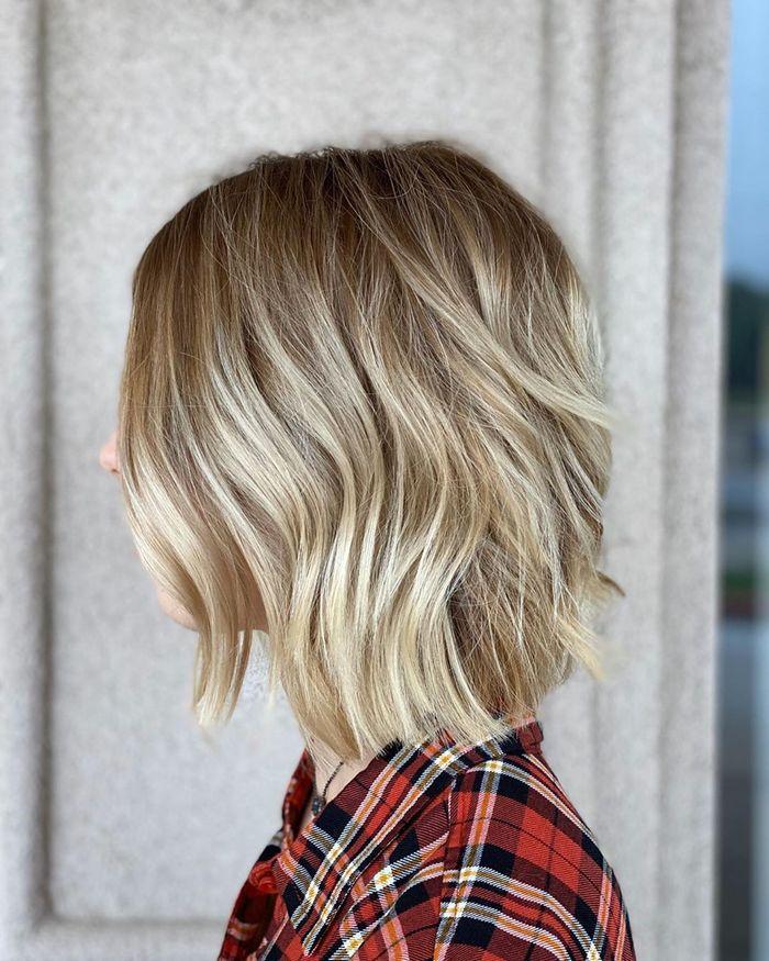 Blonde Balayage Bob