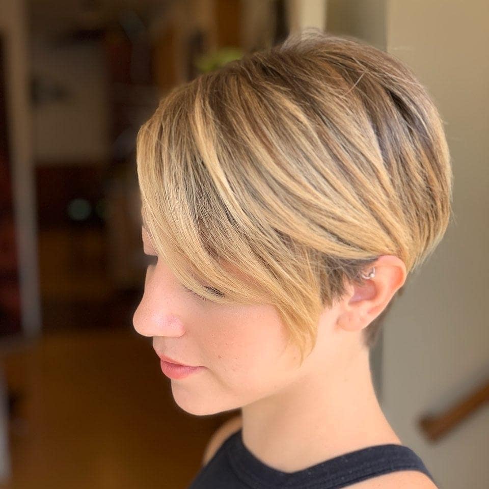 Caramel Blonde Pixie