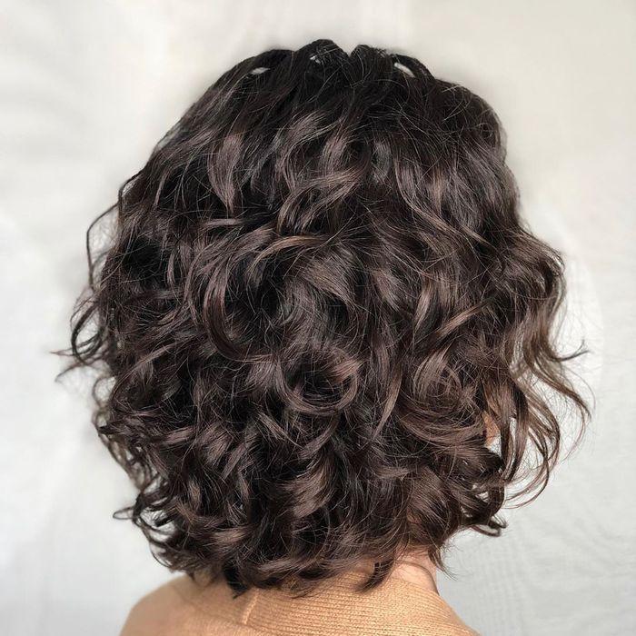 Chocolate Bob For Fine Curly Hair