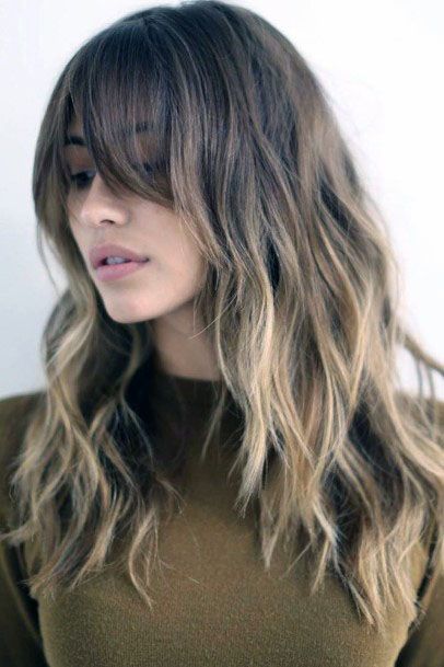 Classic Choppy Balayage Hairstyle Women