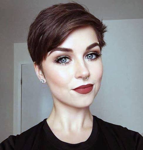 Classic Fine Side Swept Pixie Hairstyle For Women