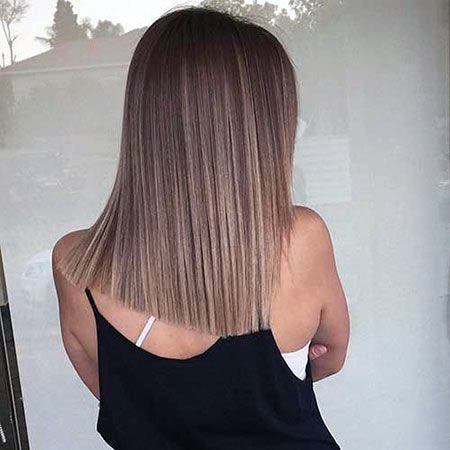 Classic Sharp Edged Haircut Shoulder Length Women