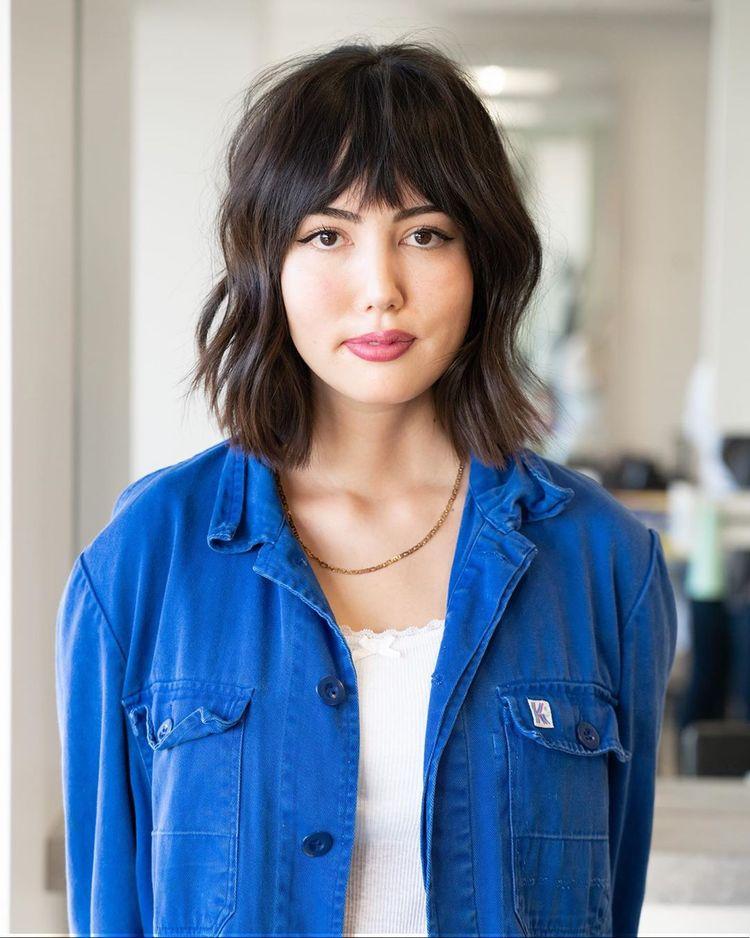 Long Bob With Bangs