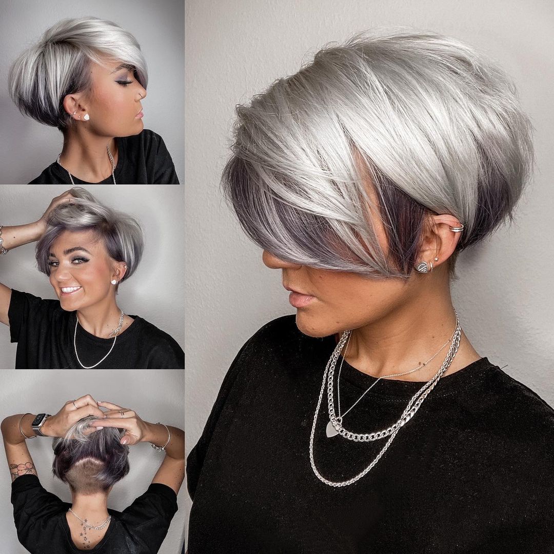 Pretty Short bob Hairstyles with Color - Short Haircut Designs for Women