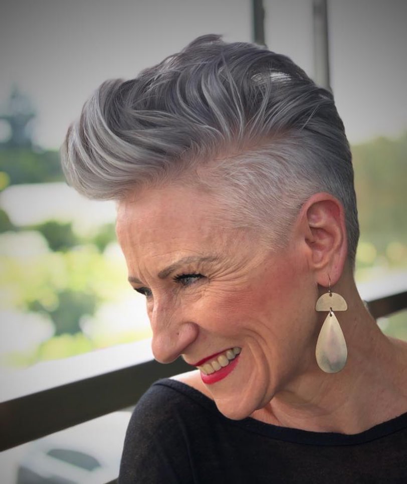 Silver Pompadour