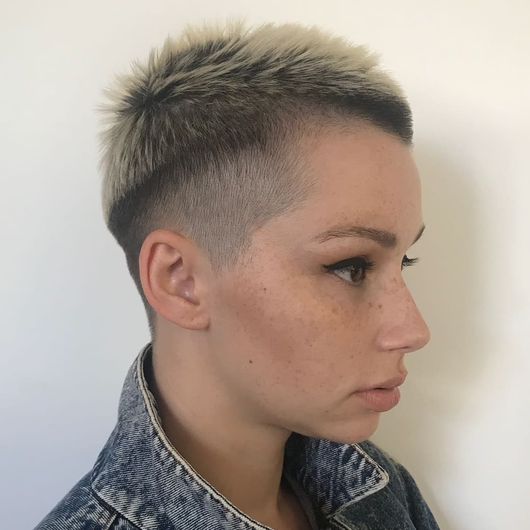  Spiky Buzz For Short Hair