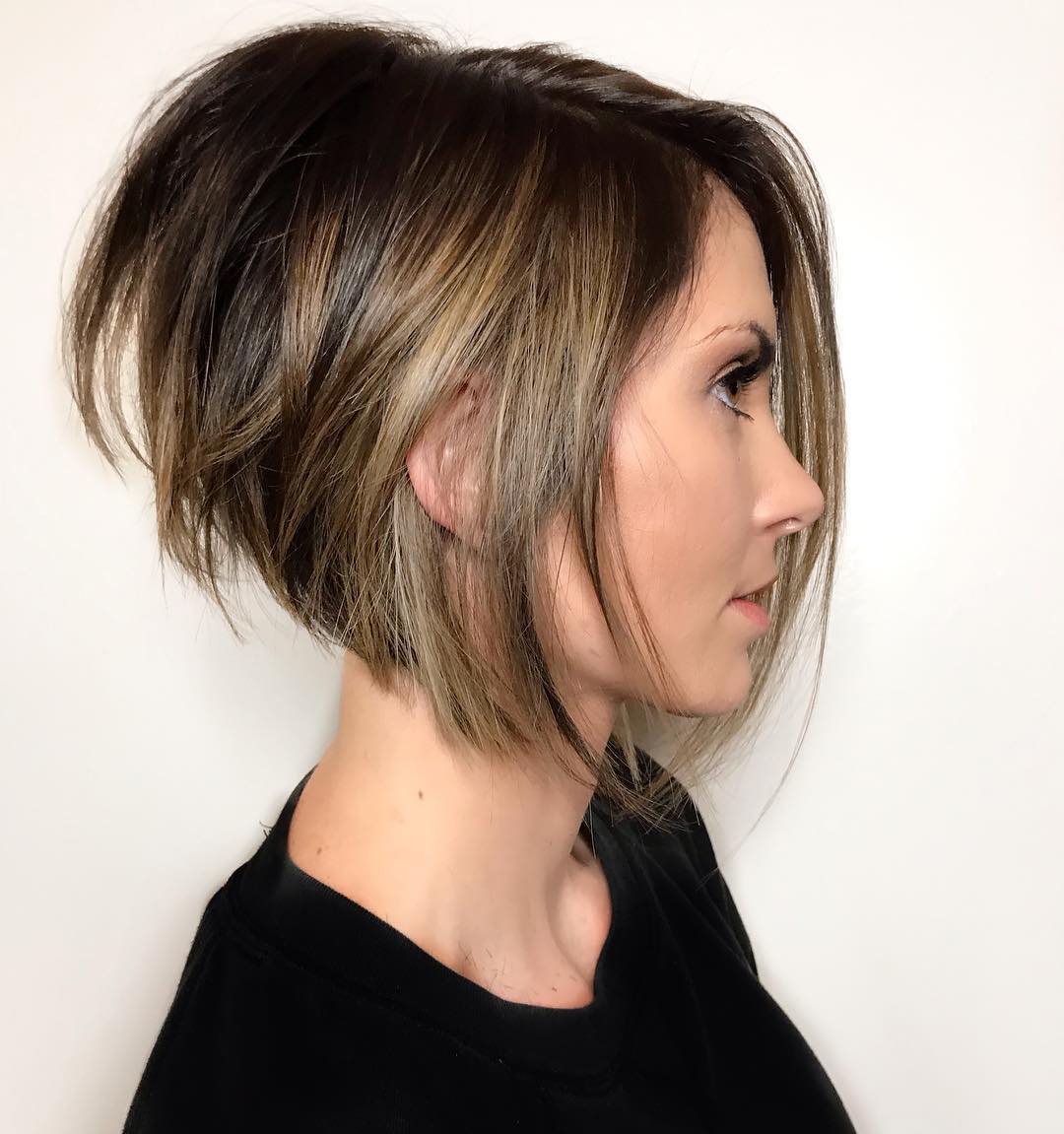 Stacked Balayage Bob