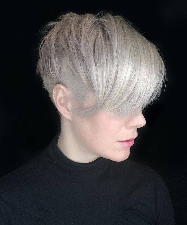 Stylish Asymmetrical Short Pixie Haircuts and Hairstyles, Women Short Hair Style Ideas