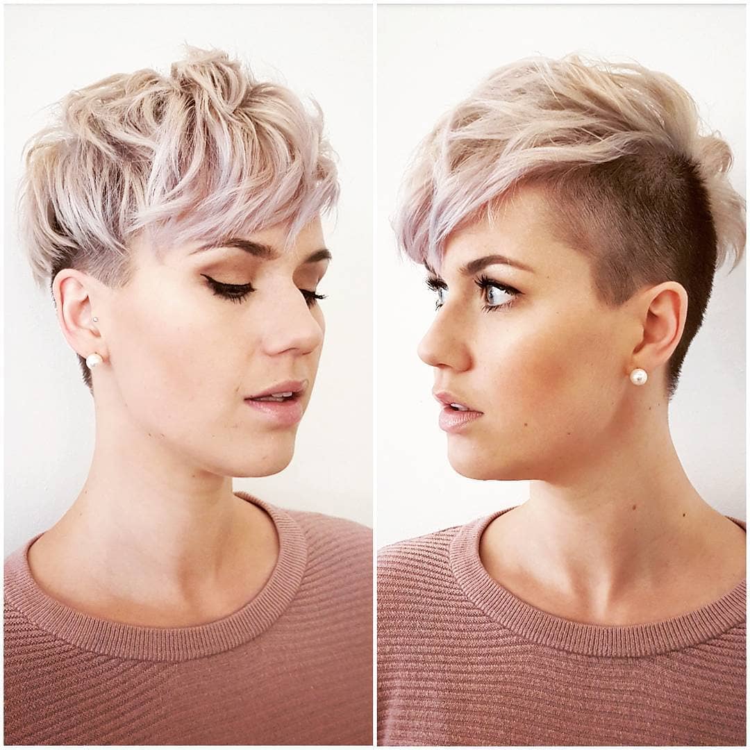 Stylish Asymmetrical Short Pixie Haircuts and Hairstyles, Women Short Hair Style Ideas