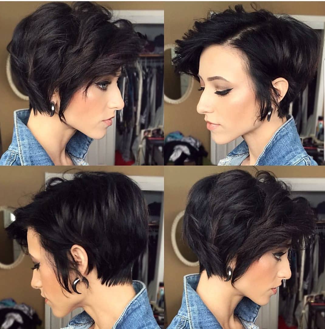 Stylish Asymmetrical Short Pixie Haircuts and Hairstyles, Women Short Hair Style Ideas