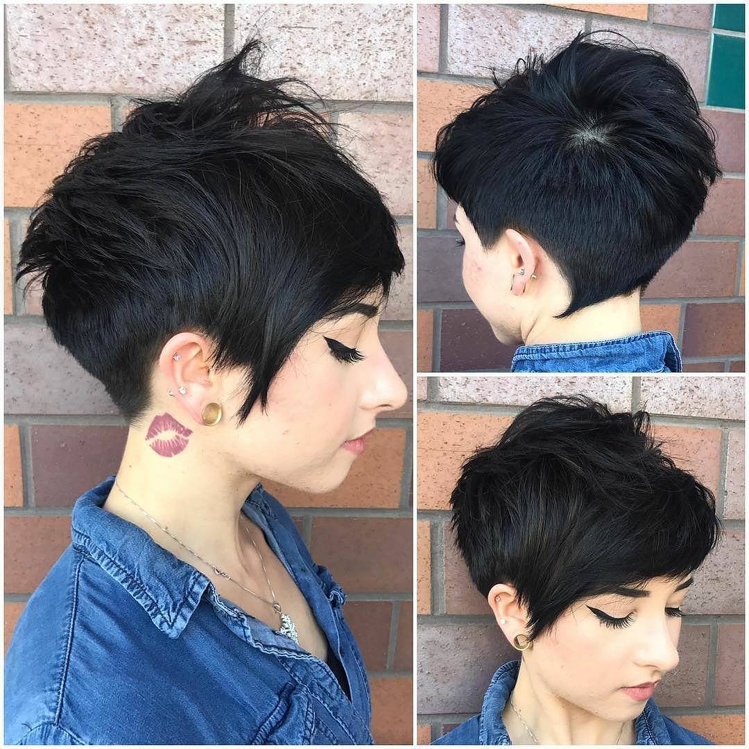 Cortes de pelo largos y elegantes de Pixie para mujeres - Diseños de peinados cortos