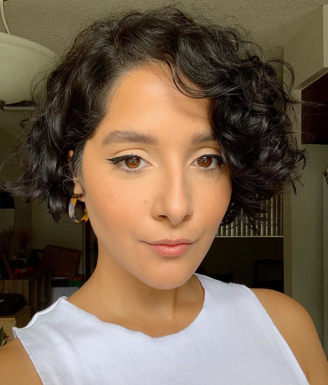 Super Cropped Curly Bob